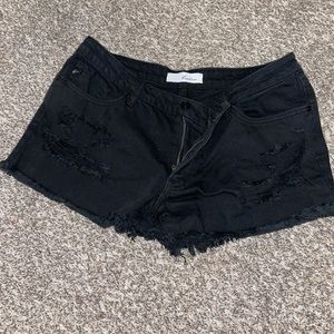 KanCan Black Denim Shorts